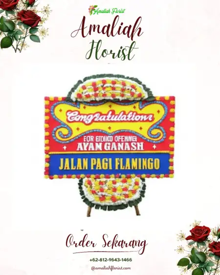 Sewa Papan Bunga Gebangan